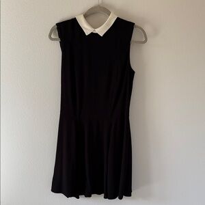 Comptoir Des Cotonniers Black Dress with White Collar